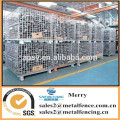 Caja de almacenamiento de malla de alambre de metal plegable estándar Euro